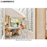 Warren 72x76 Black Interior French Doors With Double French Pantry Doors